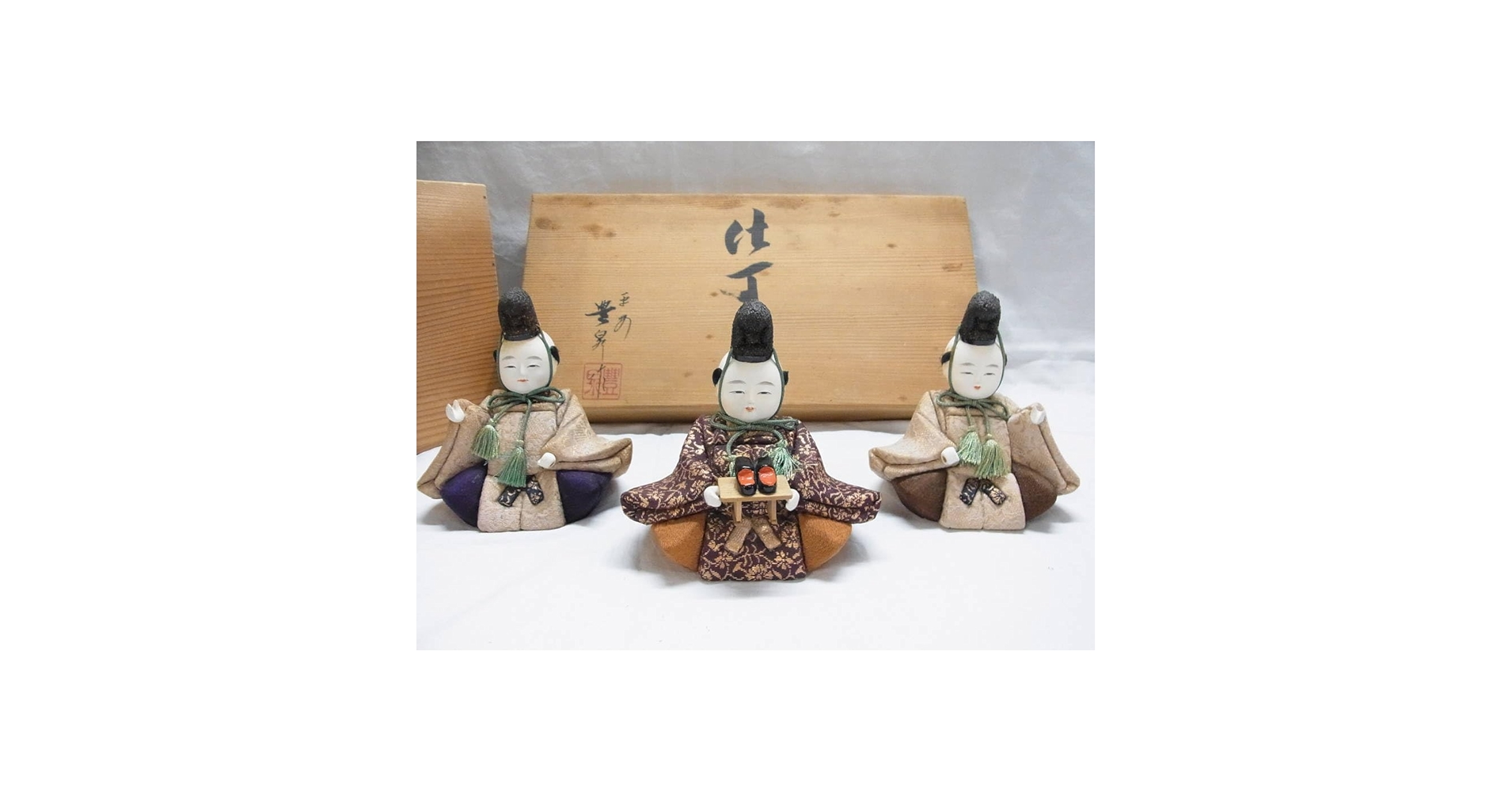 かわいい 木目込み 雛人形 揃い 雛道具 3月3日 桃の節句 昭和レトロ かわいい 木目込み 雛人形 揃い 雛道具 3月3日 桃の節句 昭和レトロ